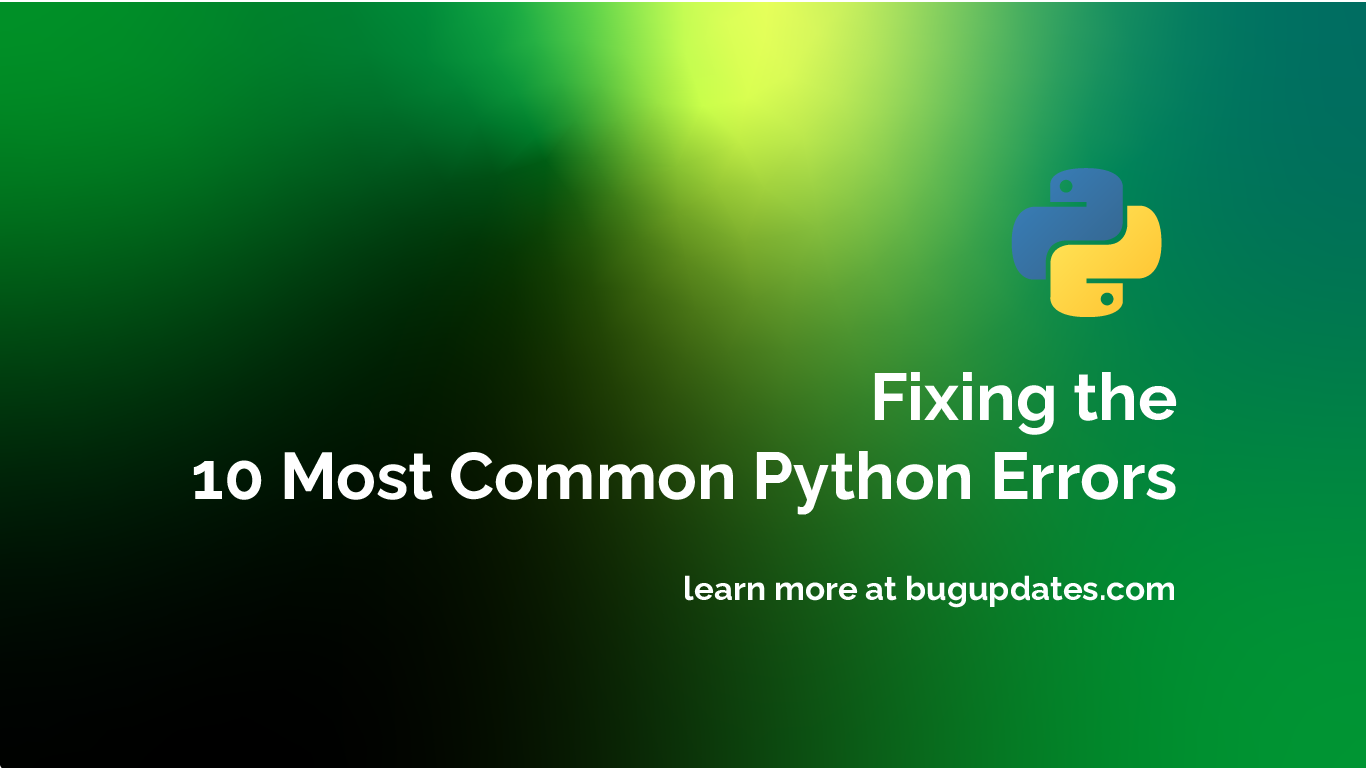 10 common error Python