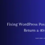 WordPress 404 Error, WordPress Page Not Found Error