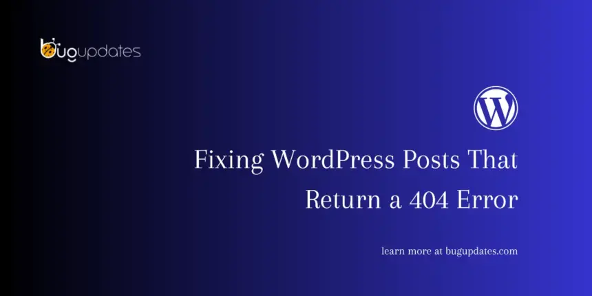 WordPress 404 Error, WordPress Page Not Found Error